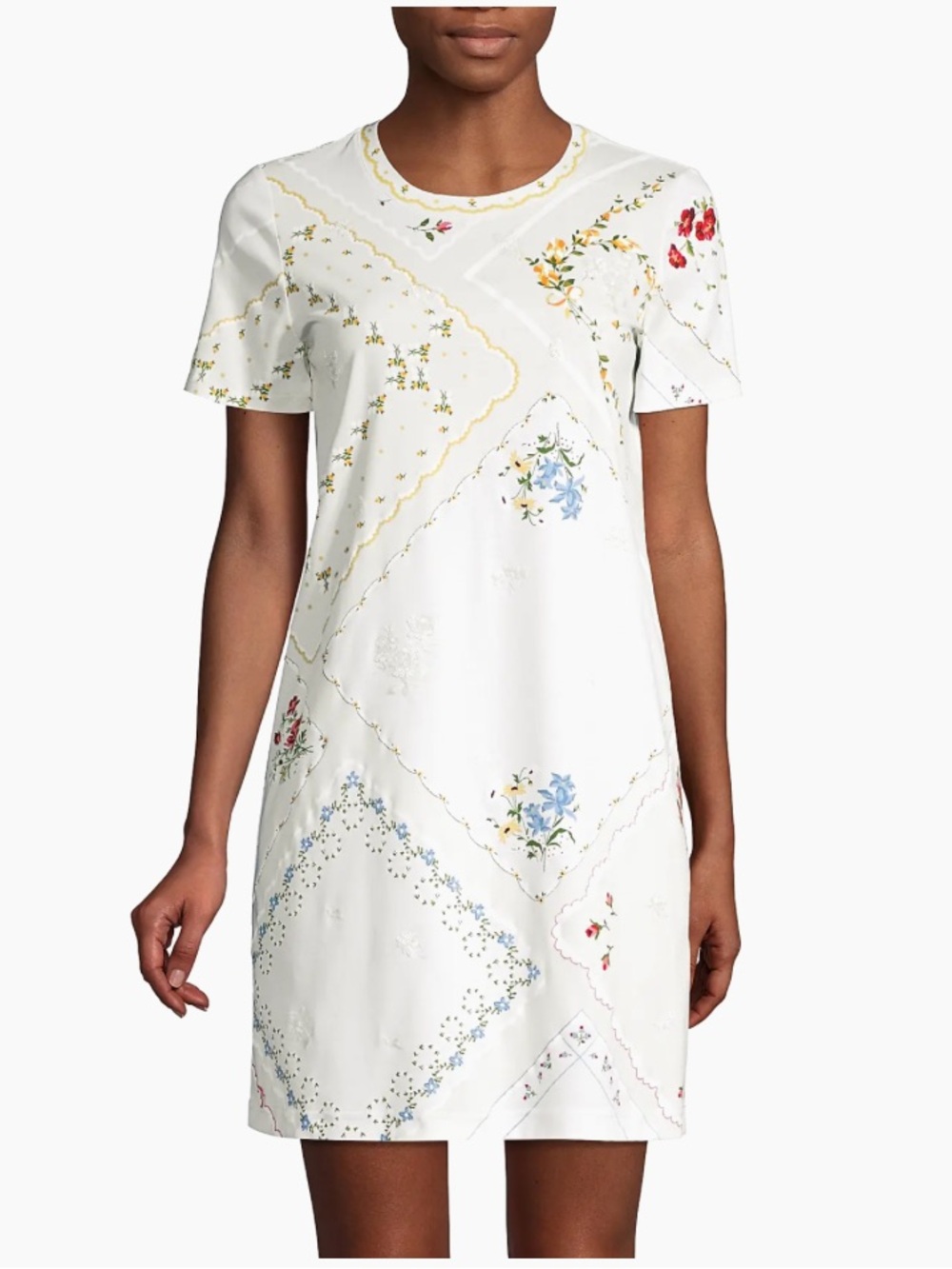 Tory Burch Handkerchief Printed Mini Dress